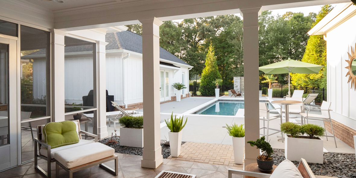 Stylish Backyard patio attached to house, Patio Builders Adelaide, North Shore