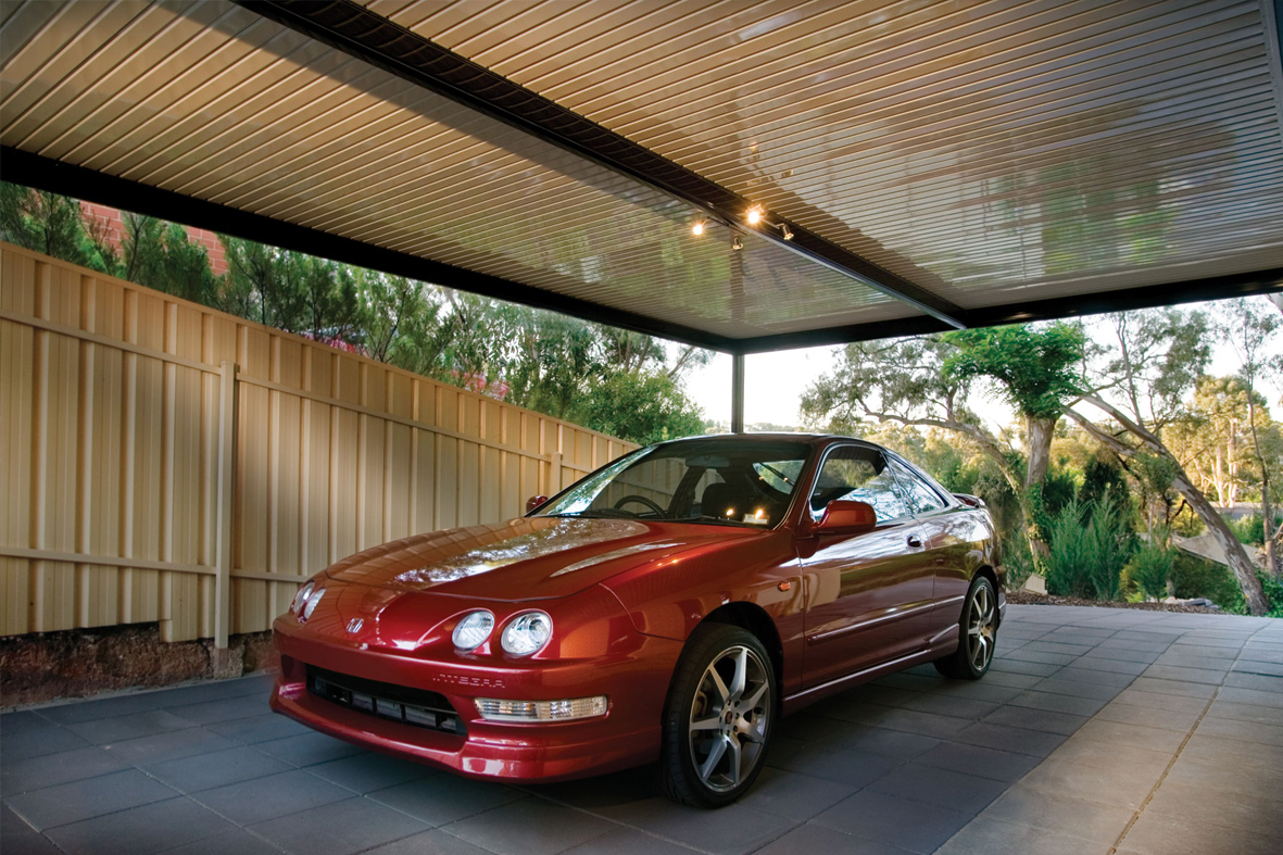 Flat roofed carport side of house, Adelaide, Sydney, Northern Beaches, North Shore